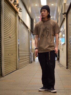「schott（ショット）のSchott/ショット/URBAN CHINO PANTS/アーバン チノパンツ（チノパンツ）」を使った、kenshinさん（メンズ・162cm）の春コーディネート