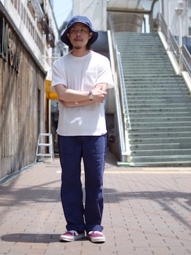 「schott（ショット）のSchott/ショット/ARMY FATIGUE PANTS/アーミー ファティーグ パンツ（その他パンツ）」を使った、kenshinさん（メンズ・162cm）の春コーディネート