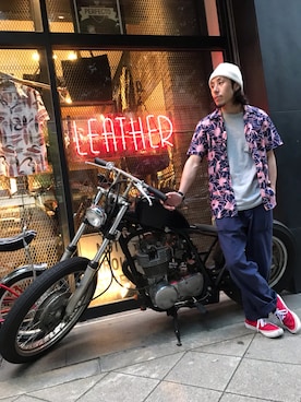 「schott（ショット）のSchott/ショット/ARMY FATIGUE PANTS/アーミー ファティーグ パンツ（その他パンツ）」を使った、kenshinさん（メンズ・162cm）の夏コーディネート