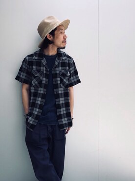 「schott（ショット）のSchott/ショット/ARMY FATIGUE PANTS/アーミー ファティーグ パンツ（その他パンツ）」を使った、kenshinさん（メンズ・162cm）の夏コーディネート