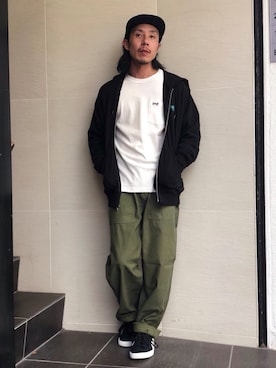 「schott（ショット）のSchott/ショット/ARMY FATIGUE PANTS/アーミー ファティーグ パンツ（その他パンツ）」を使った、kenshinさん（メンズ・162cm）の秋コーディネート