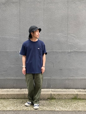 「schott（ショット）のSchott/ショット/ARMY FATIGUE PANTS/アーミー ファティーグ パンツ（その他パンツ）」を使った、kenshinさん（メンズ・162cm）の夏コーディネート
