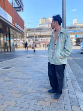 「おでかけ」｜「アイテム（ナイロンジャケット）」を使った、kenshinさん（メンズ・162cm）の冬コーディネート