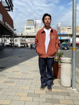 レッド系のアイテムを使った スウィングトップ のメンズ人気ファッションコーディネート Wear