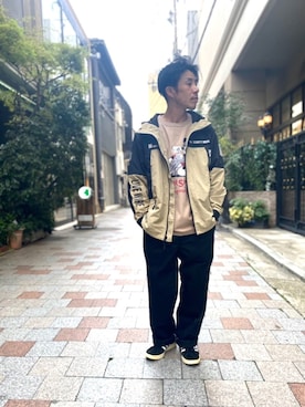 「SCHOTT」｜「アイテム（マウンテンパーカー）」を使った、kenshinさん（メンズ・162cm）の春コーディネート