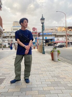 「schott（ショット）のアイテム（バッグ）」を使った、kenshinさん（メンズ・162cm）の春コーディネート