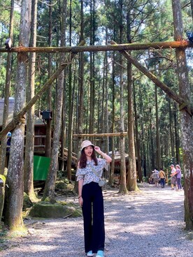 「uniのアイテム」を使った、Chi さん（レディース・170cm）の秋コーディネート