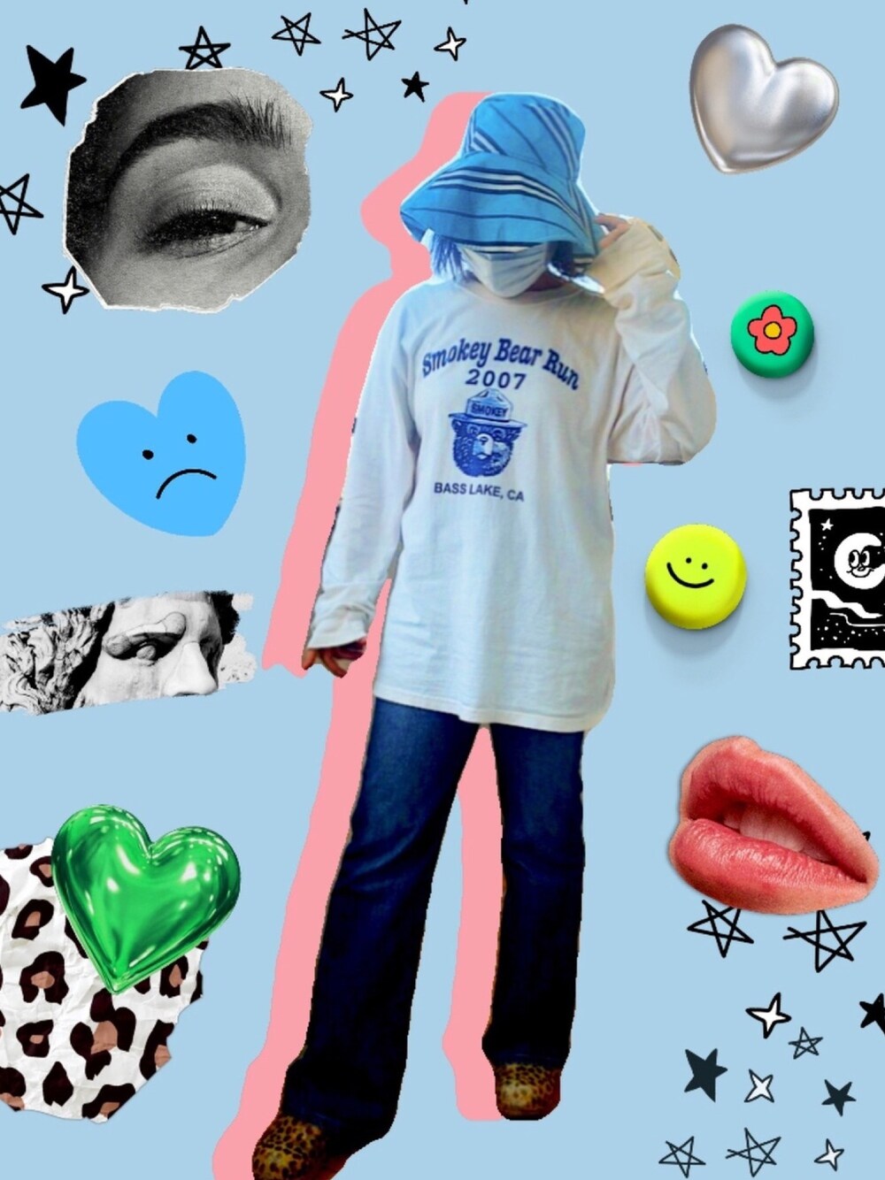 「カジュアルコーデ、ヴィンテージ、ゆるコーデ、ミックススタイル、ミックスコーデ」｜「VINTAGEのアイテム（Tシャツ/カットソー、ホワイト系）」を使った、ELKさん（レディース・157cm）の夏コーディネートの1枚目の写真