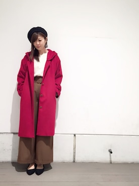 「OFUON le MK（オフオンルエムケー）のアイテム」を使った、nakayamaさん（レディース・166cm）の秋コーディネート