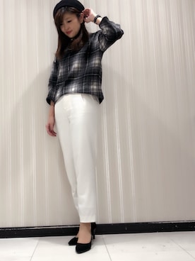 「OFUON le MK（オフオンルエムケー）のアイテム」を使った、nakayamaさん（レディース・166cm）の冬コーディネート