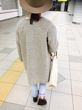 「Johnbull Private labo（ジョンブルプライベートラボ）のアイテム（ジャケット/アウター）」を使った、kapiさん（レディース・162cm）の冬コーディネート