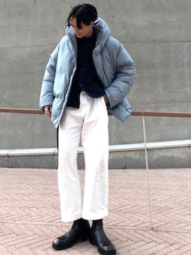 「OAMC（オーエーエムシー）のアイテム（ダウンジャケット/コート）」を使った、Tさん（メンズ・176cm）の冬コーディネート