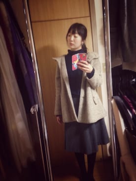 「DHC（ディーエイチシー）のアイテム」を使った、ふみかさん（レディース・164cm）の冬コーディネート