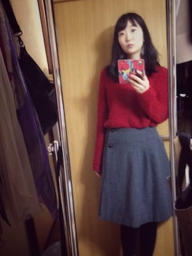 「DHC（ディーエイチシー）のアイテム」を使った、ふみかさん（レディース・164cm）の冬コーディネート