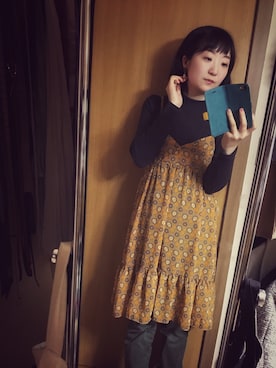「3can4on（サンカンシオン）のアイテム（ワンピース/ドレス）」を使った、ふみかさん（レディース・164cm）の春コーディネート