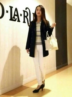 「ドレスキップ」｜「アイテム（トレンチコート）」を使った、おるたんさん（レディース・162cm）の冬コーディネート