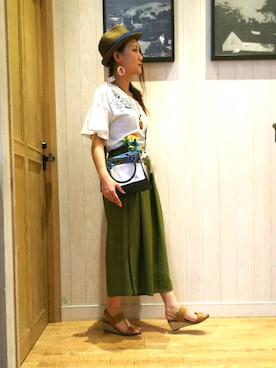 「新作」｜「アイテム（おもちゃ）」を使った、おるたんさん（レディース・162cm）の夏コーディネート