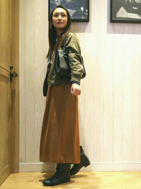 「秋冬」｜「アイテム（アンサンブル）」を使った、おるたんさん（レディース・162cm）の秋コーディネート