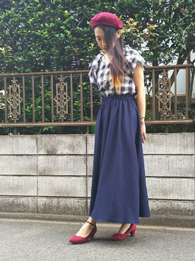「ドレスキップ」｜「アイテム（アンサンブル）」を使った、おるたんさん（レディース・162cm）の夏コーディネート