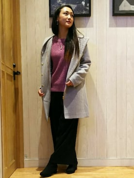 「ドレスキップ」｜「アイテム（その他アウター）」を使った、おるたんさん（レディース・162cm）の冬コーディネート