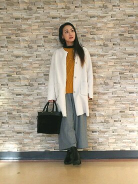 「ドレスキップ」｜「アイテム（その他アウター）」を使った、おるたんさん（レディース・162cm）の冬コーディネート
