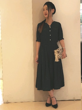 「ドレスキップ」｜「アイテム（ハンチング/ベレー帽）」を使った、おるたんさん（レディース・162cm）の秋コーディネート
