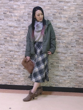 「ドレスキップ」｜「アイテム（その他アウター）」を使った、おるたんさん（レディース・162cm）の秋コーディネート