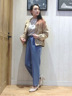 「ドレスキップ」｜「アイテム（ブルゾン）」を使った、おるたんさん（レディース・162cm）の秋コーディネート