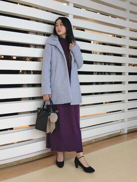 「ドレスキップ」｜「アイテム（その他アウター）」を使った、おるたんさん（レディース・162cm）の冬コーディネート