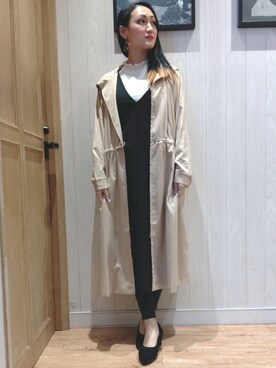 「ドレスキップ」｜「アイテム（その他アウター）」を使った、おるたんさん（レディース・162cm）の春コーディネート