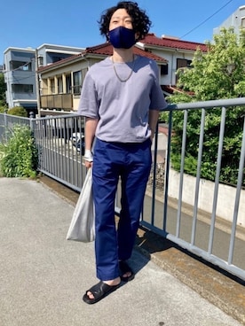 「MB（エムビー）のアイテム（アクセサリー）」を使った、wetchyyyyyさん（メンズ・169cm）の夏コーディネート