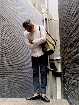 「ARFANGO（アルファンゴ）のアイテム」を使った、つさん（メンズ・177cm）の夏コーディネート