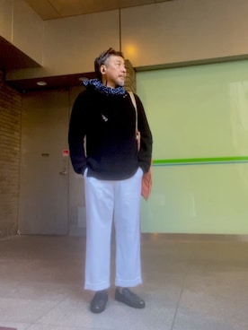 「The Hill-Side（ヒルサイド）のアイテム」を使った、つさん（メンズ・177cm）の秋コーディネート