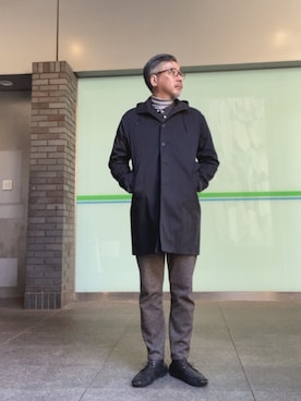 「CAR SHOE（カーシュー）のアイテム」を使った、つさん（メンズ・177cm）の冬コーディネート