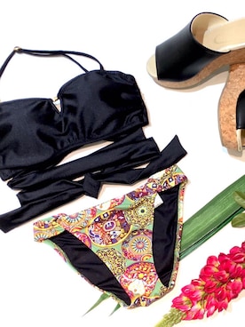 「アイテム（水着）」を使った、PEAK&PINEプレスさん（レディース・163cm）の夏コーディネート