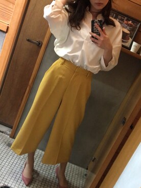 「YECCA VECCA（イェッカヴェッカ）のアイテム（パンプス）」を使った、MaiKobayashiさん（レディース・162cm）の春コーディネート