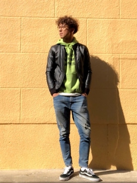 「アイテム（ブルゾン）」を使った、kenさん（メンズ・182cm・30代）の春コーディネート
