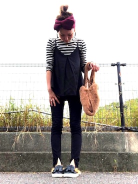 「folklore（フォルクローレ）のアイテム」を使った、Milyさん（レディース・157cm）の秋コーディネート