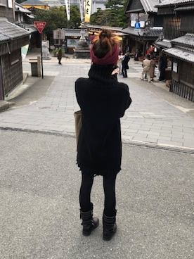 「おかげ横丁」｜「アイテム（その他）」を使った、Milyさん（レディース・157cm）の秋コーディネート