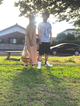 「コロナに負けない」｜「アイテム（その他）」を使った、Milyさん（レディース・157cm）の夏コーディネート