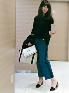 「BALENCIAGA」｜「アイテム（パンプス）」を使った、ヨウコさん（レディース・161cm）の春コーディネート