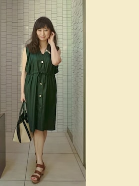 「ISABEL MARANT（イザベルマラン）のアイテム（サンダル）」を使った、ヨウコさん（レディース・161cm）の夏コーディネート