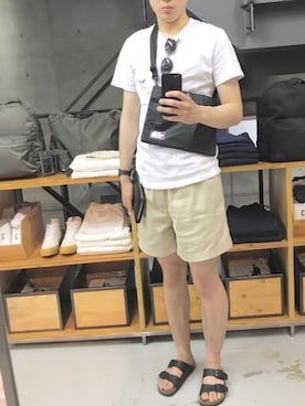 「メゾン キツネ(MAISON KITSUNE)」｜「アイテム（腕時計）」を使った、Satoshiさん（メンズ・172cm）の夏コーディネート