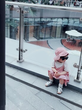 「FREE（フリー）のアイテム」を使った、Seohyeon_Kさん（キッズ・90cm）の夏コーディネート