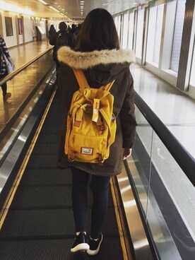 「DONUTS 45のアイテム」を使った、Chelsea_Leungさん（レディース・165cm）の冬コーディネート