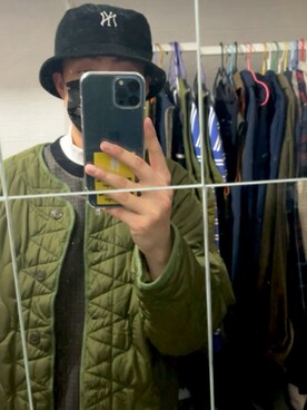 「CS WORKWEARのアイテム（ジャケット/アウター）」を使った、eugenelee0805さん（メンズ・180cm）の冬コーディネート