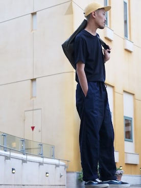 「アイテム（スラックス）」を使った、joyoshidaさん（メンズ・181cm・20代）の春コーディネート