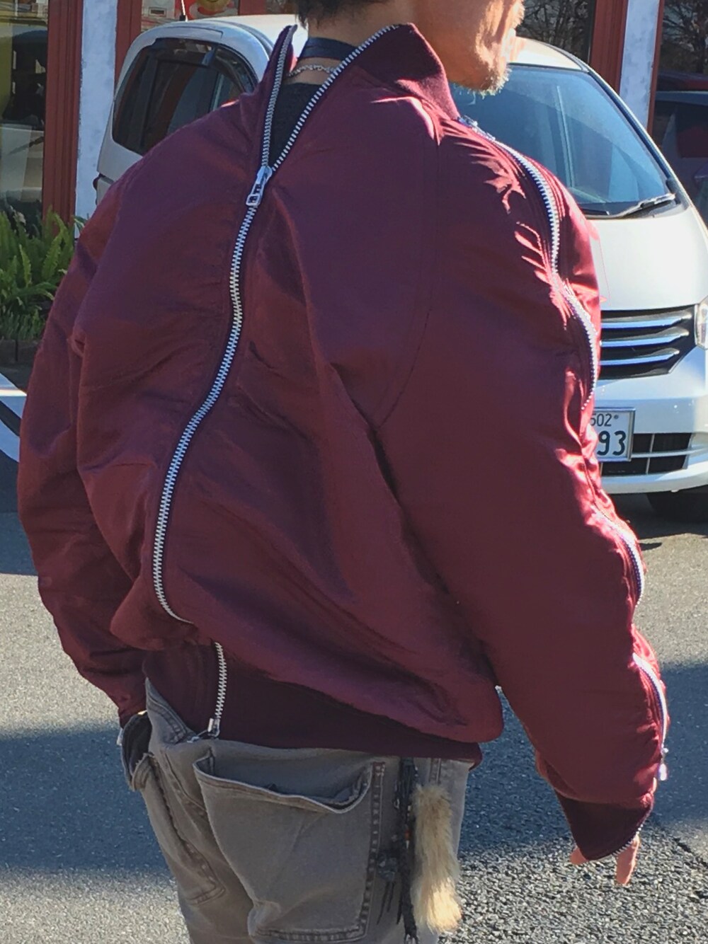 「MA-1、サリバン」｜「JOHN LAWRENCE SULLIVANのアイテム（MA-1、レッド系）」を使った、tomoki さん（メンズ・167cm）の秋コーディネートの1枚目の写真