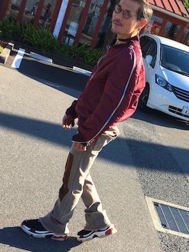 「JOHN LAWRENCE SULLIVAN（ジョンローレンスサリバン）のアイテム（MA-1）」を使った、tomoki さん（メンズ・167cm）の冬コーディネート