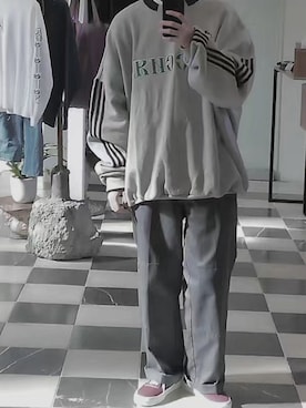 「Gosha Rubchinskiy（ゴーシャラブチンスキー）のアイテム（パーカー）」を使った、rockchen0さん（メンズ・178cm）の夏コーディネート